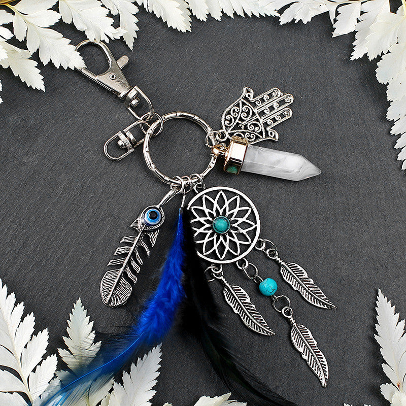 Boho style keychain for bags and keys