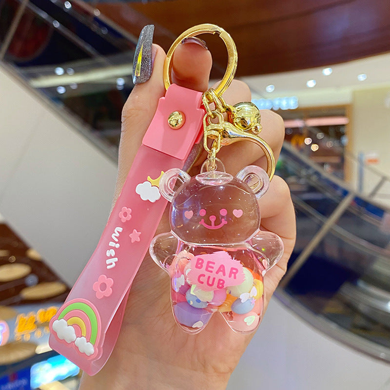 Collectible bear keychain for car and purse