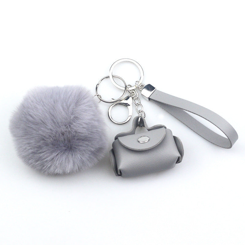 Colorful leather pendant for key holders
