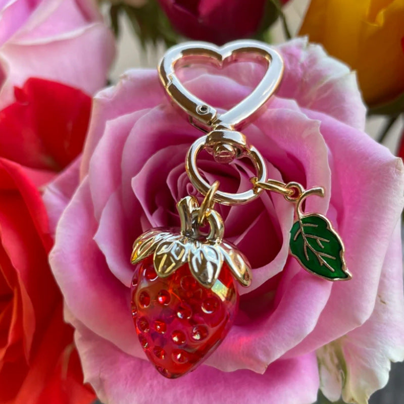 Creative bag charm with crown and heart