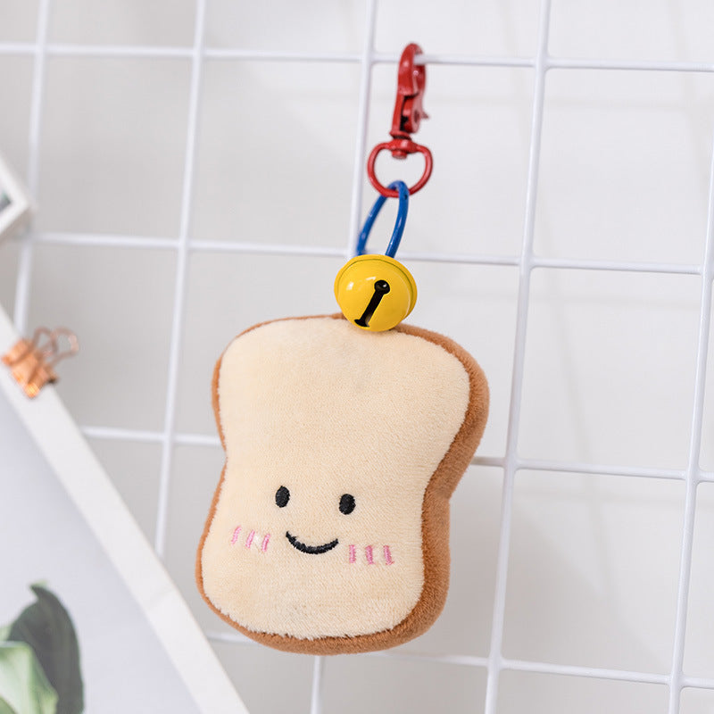 Cute croissant-shaped pillow charm accessory