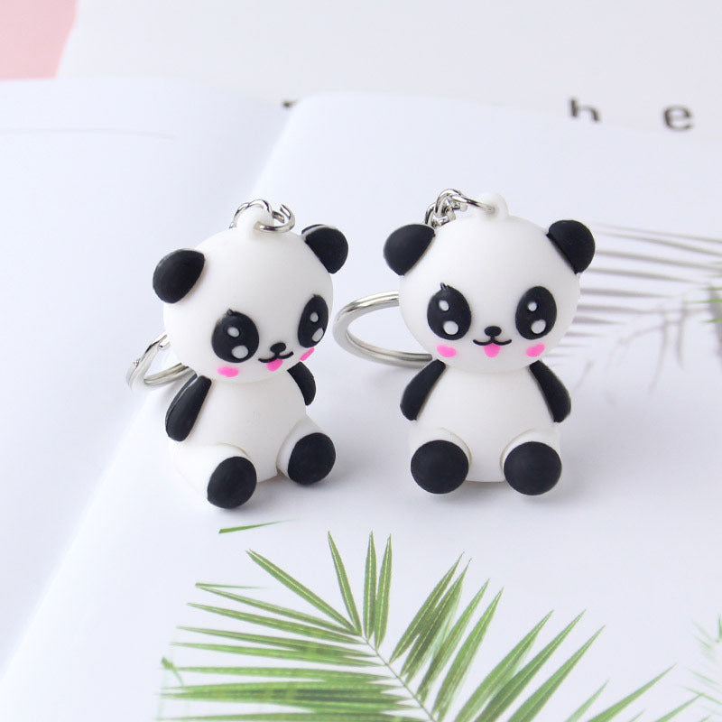 Cute panda keychain for bags and keys