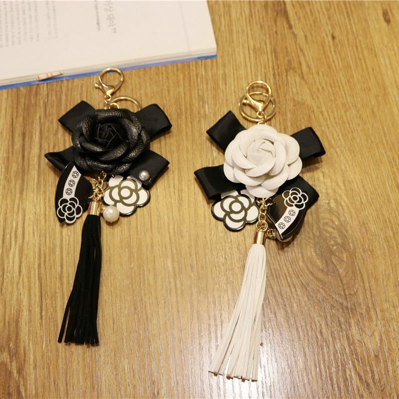 Elegant PU leather handbag pendant