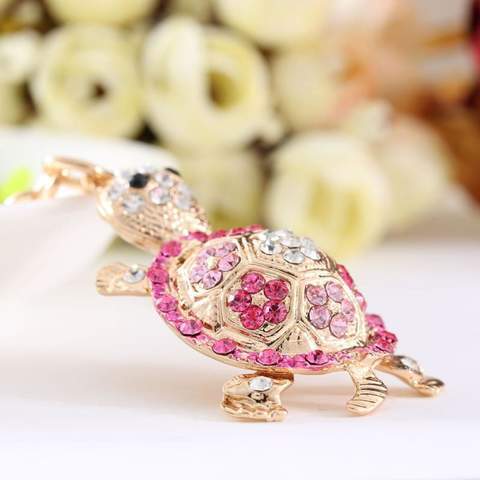 Elegant bag charm with crystal detailing