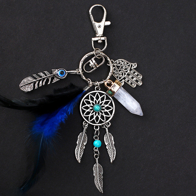Elegant dreamcatcher charm for backpacks