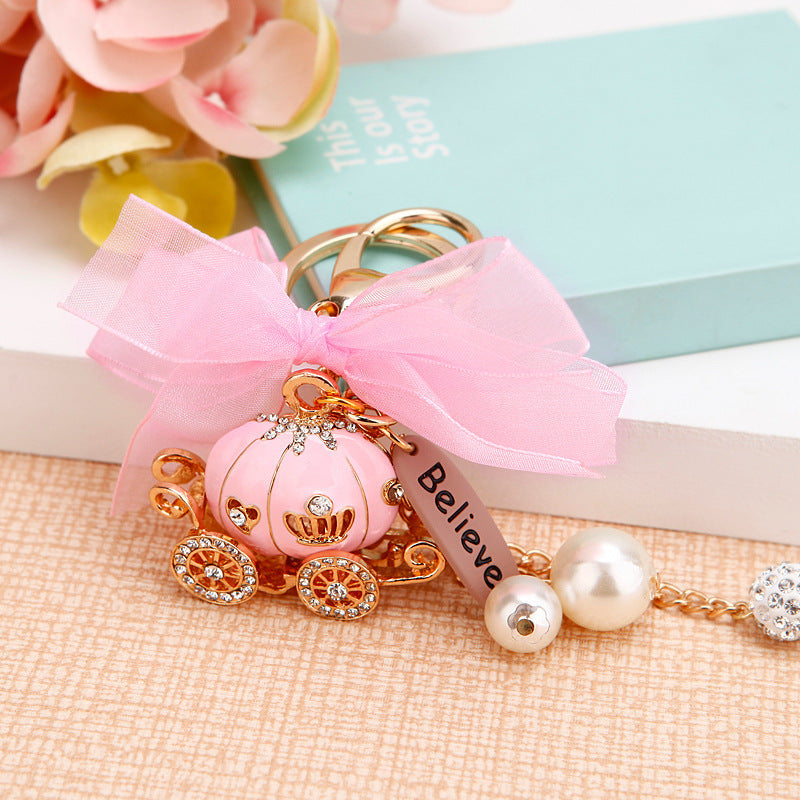 Fairytale-style aluminum keychain charm