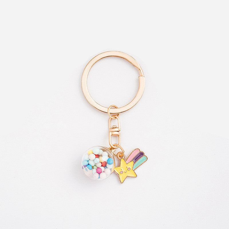 Heart and girl combo keychain for girls