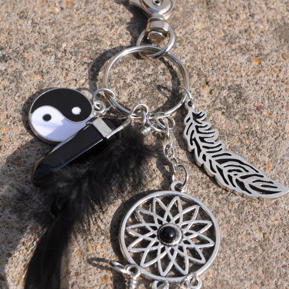 Key cover dreamcatcher pendant