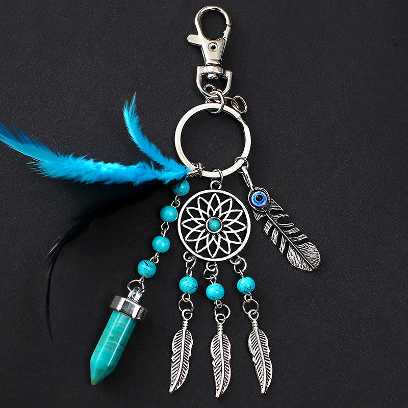 Lightweight dreamcatcher keyring charm