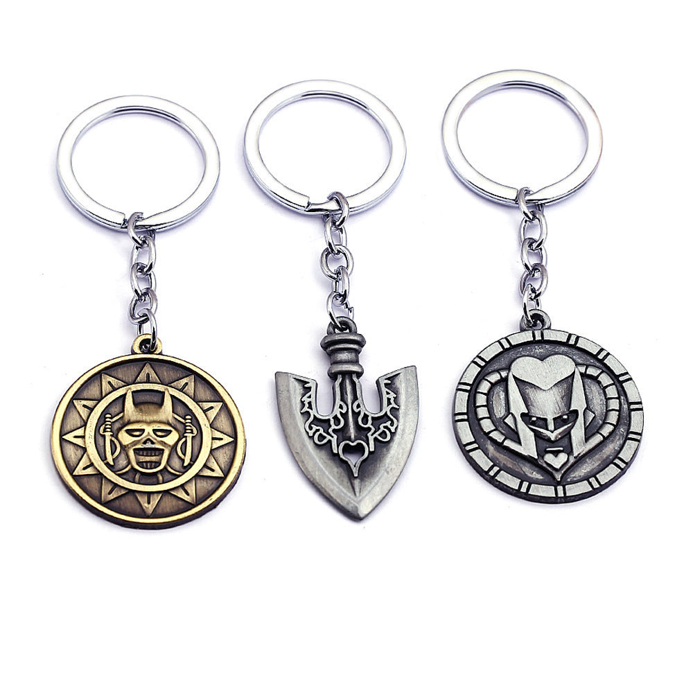 LuxeBlackBag classic metal keychain