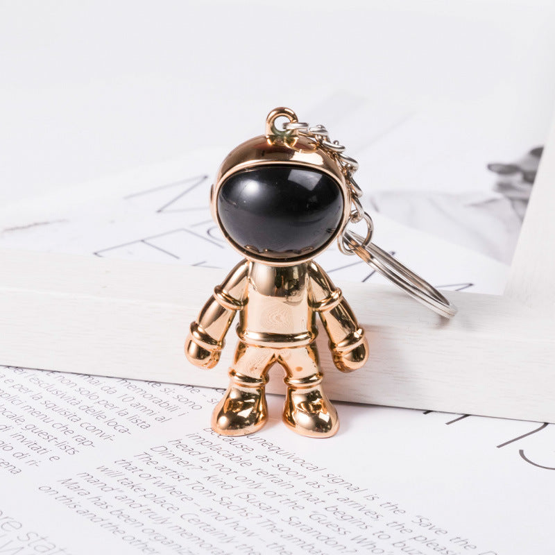 LuxeBlackBag electroplated astronaut keychain