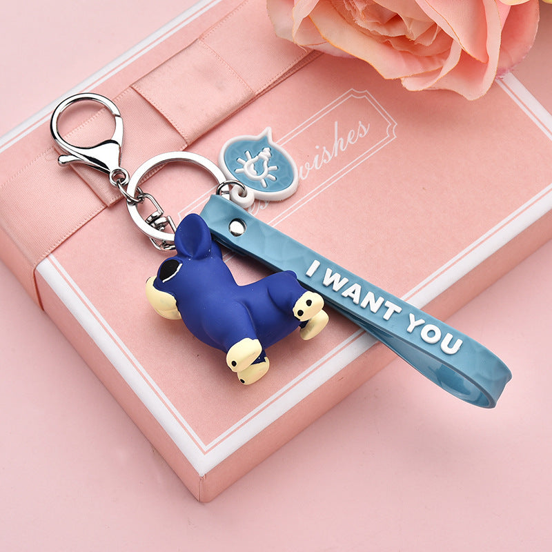 LuxeBlackBag puppy keychain collection