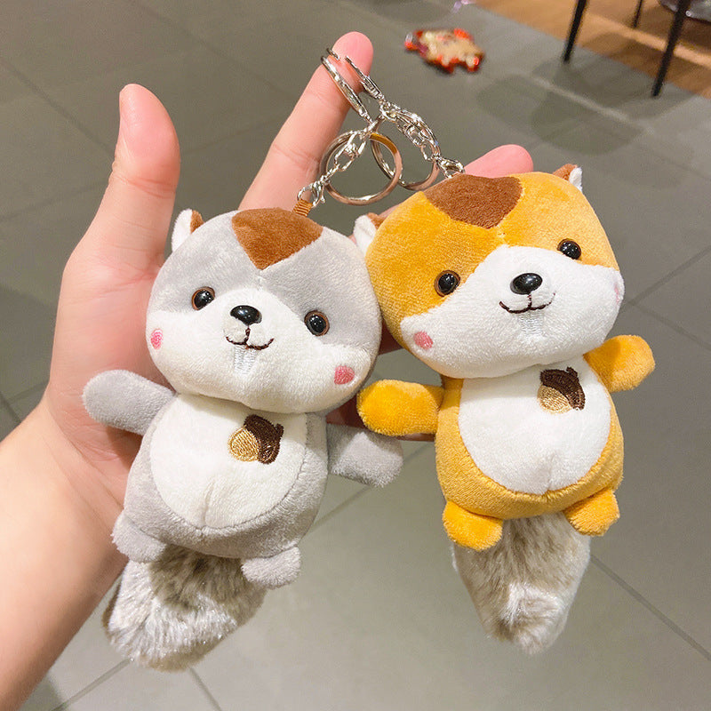 LuxeBlackBag soft plush keychain ornament