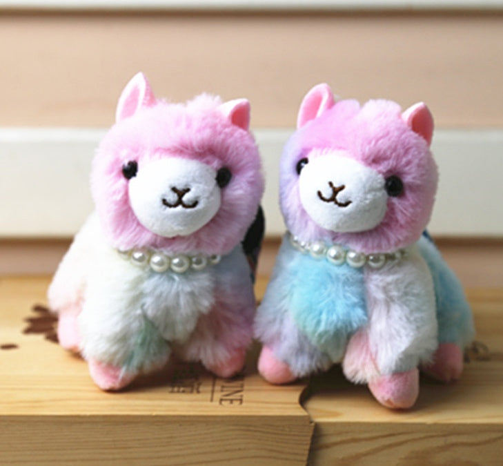 Mini alpaca plush toy charm