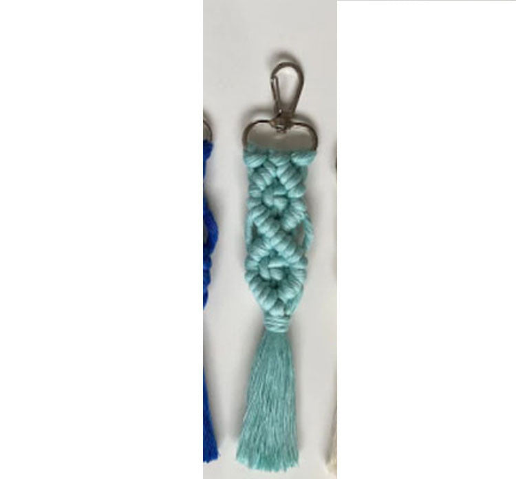 Minimalist woven keychain for fashion lovers
