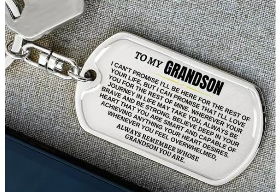 Motivational metal keychain gift