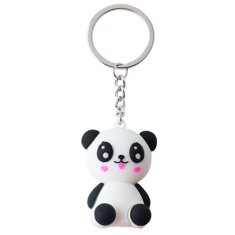 Panda pendant keychain for backpacks