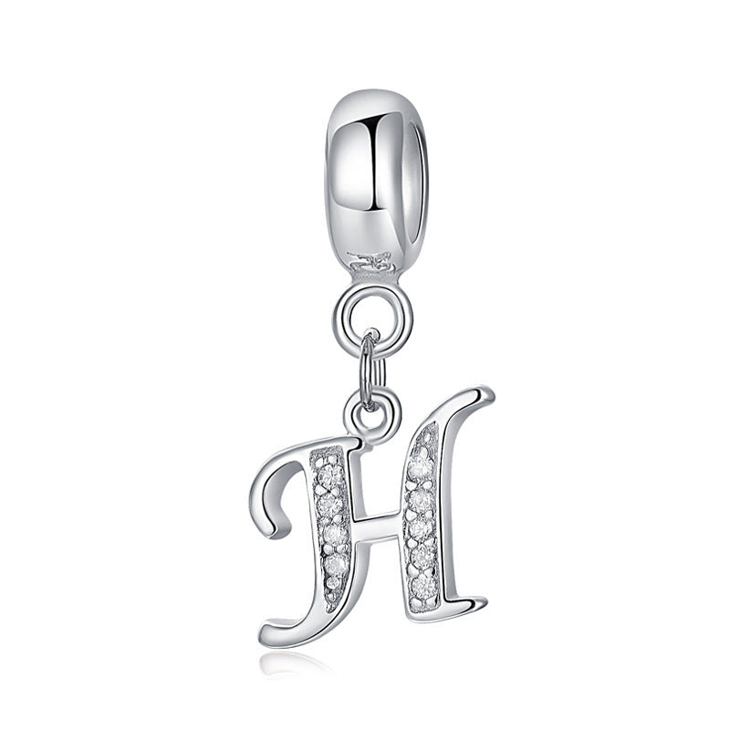 Personalized letter charm bead