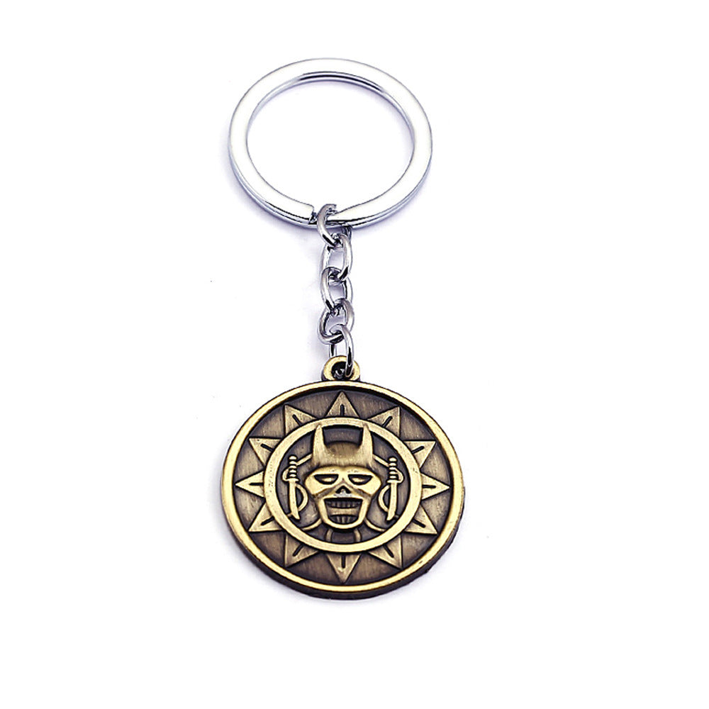 Simple silver keychain design