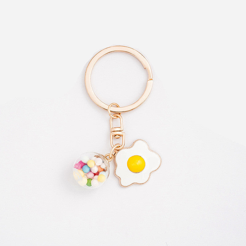 Thin and lightweight cartoon key ornament