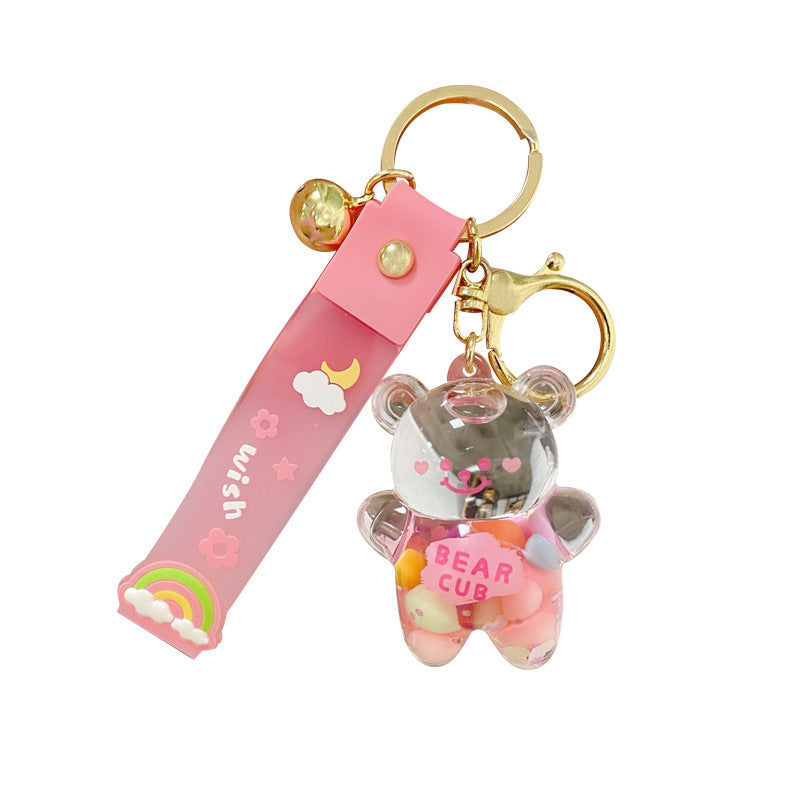 Trendy unisex bear keychain accessory