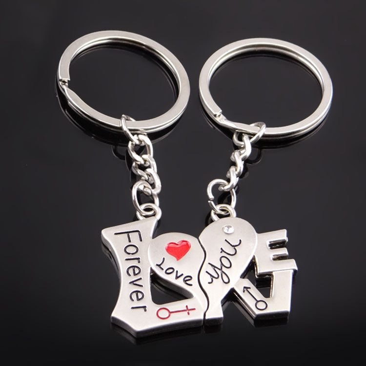Valentine’s Day metal keychain gift
