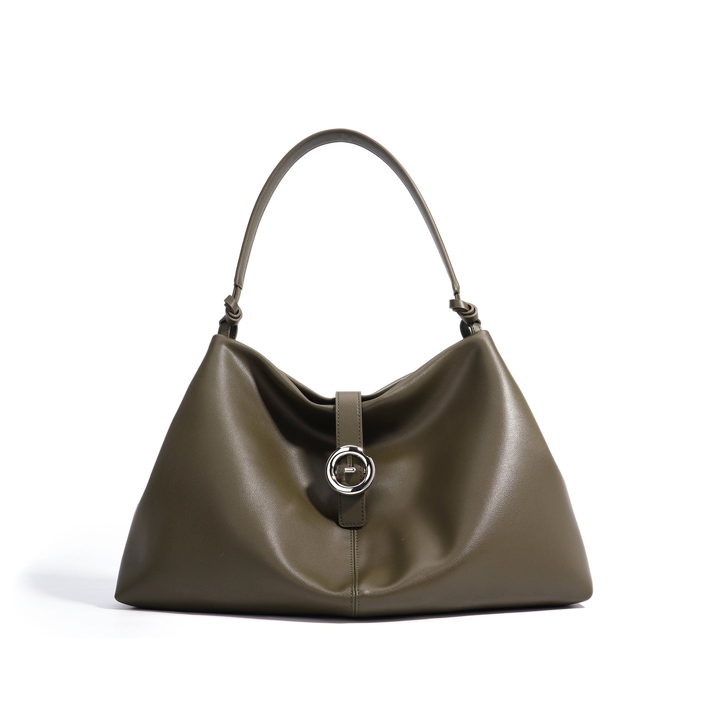 Women's everyday large leather shoulder bag