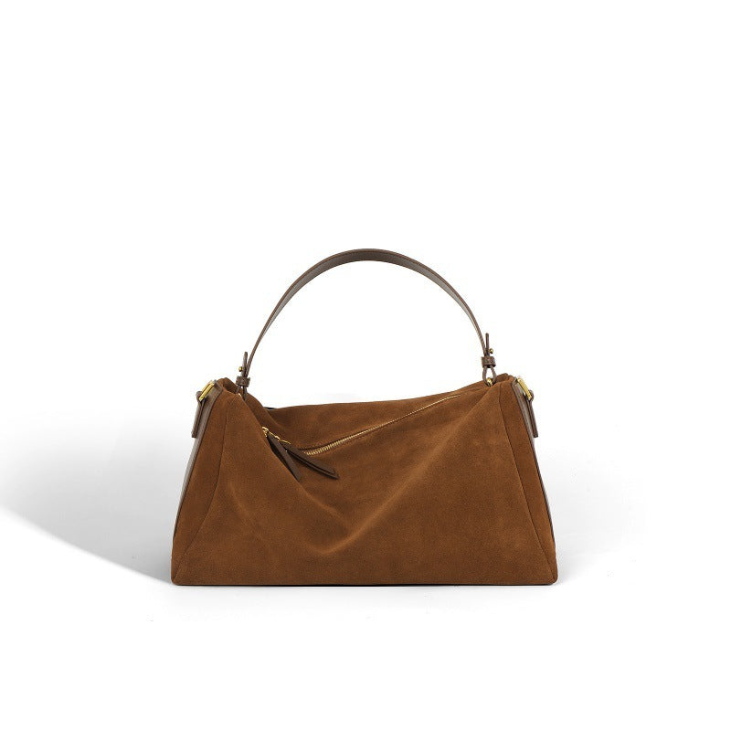 Urban trend leather handbag with top handle
