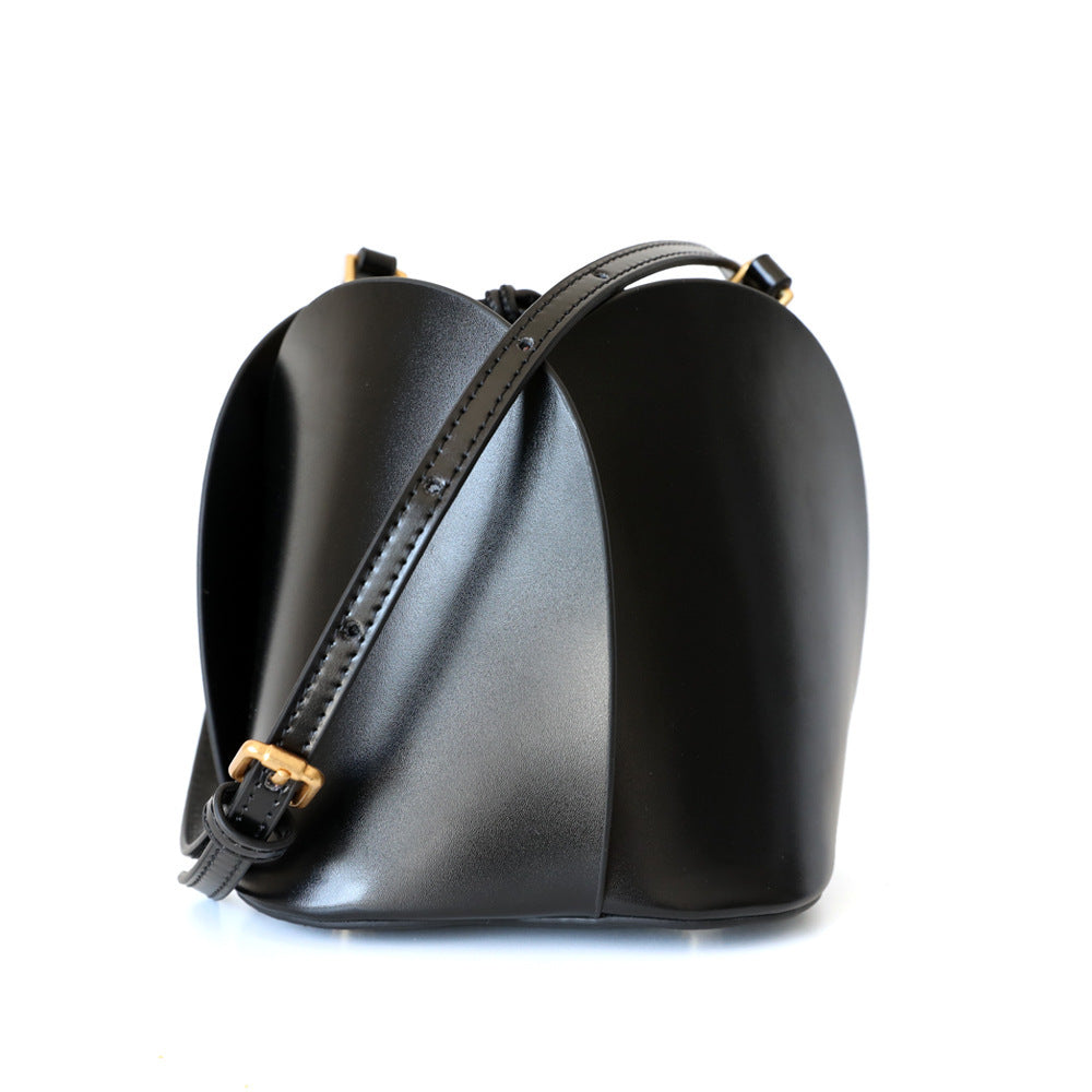 Interior of the Flower Bucket Bag showing the spacious capacity for daily essentials.