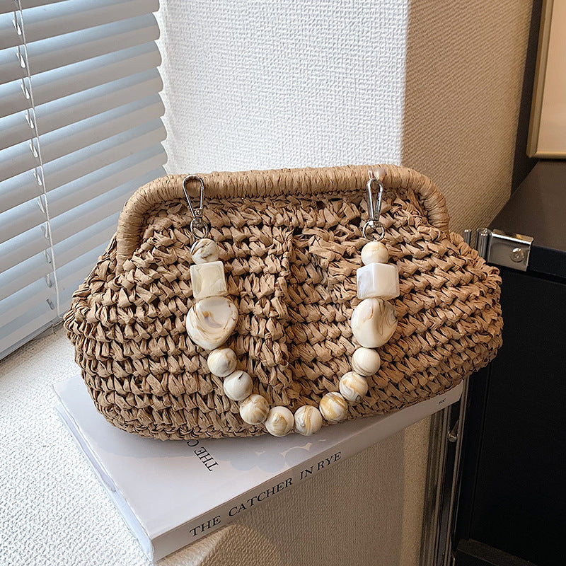 Fresh Style Woven Handbag for Women – Travel, Leisure, and Everyday Use