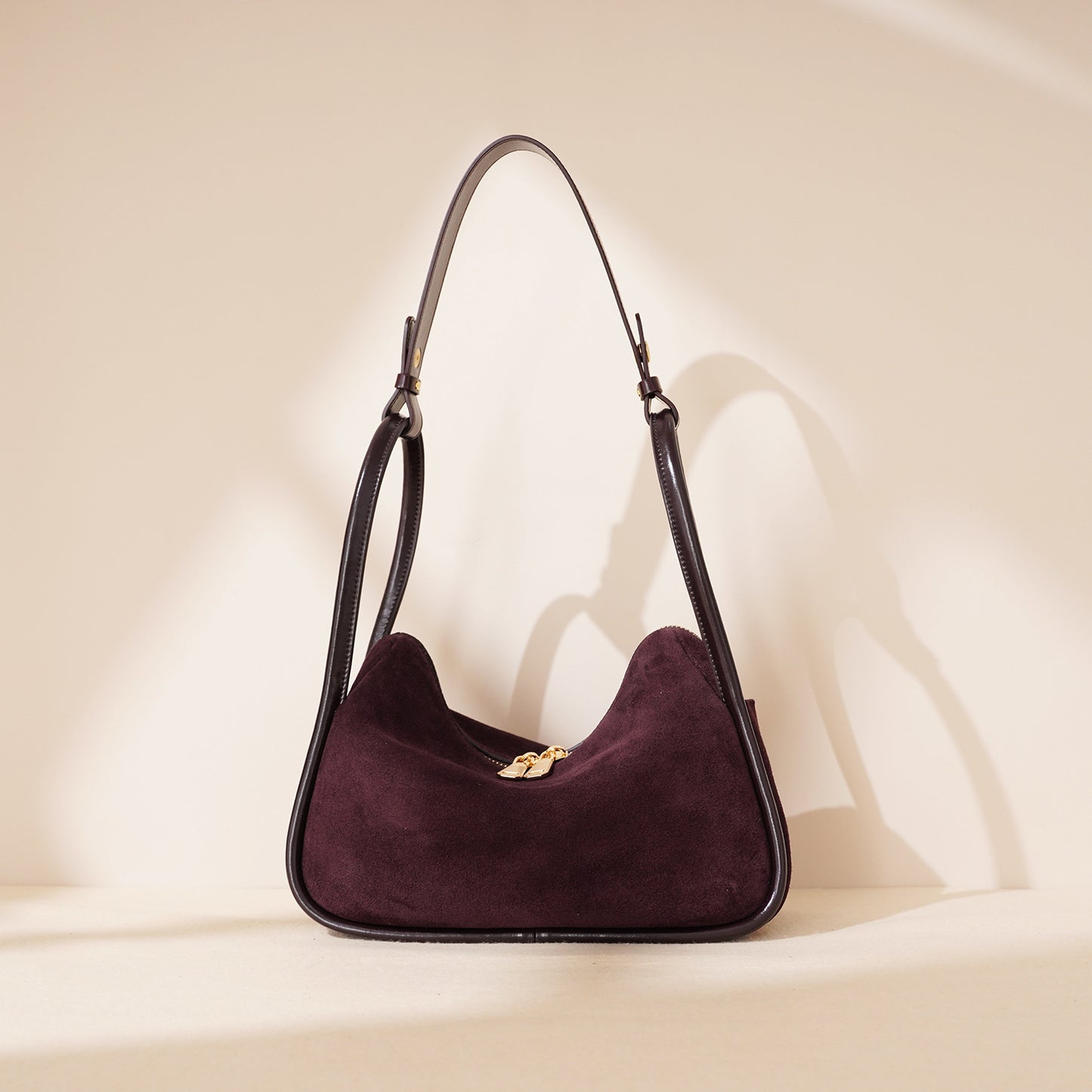 Women's frosted cowhide pillow-style handbag