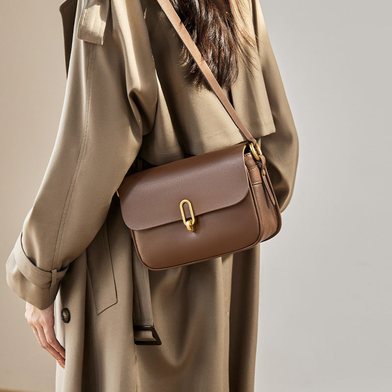 Leather crossbody small purse for women