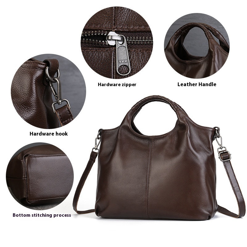 Interior view showing compartments in tote bag