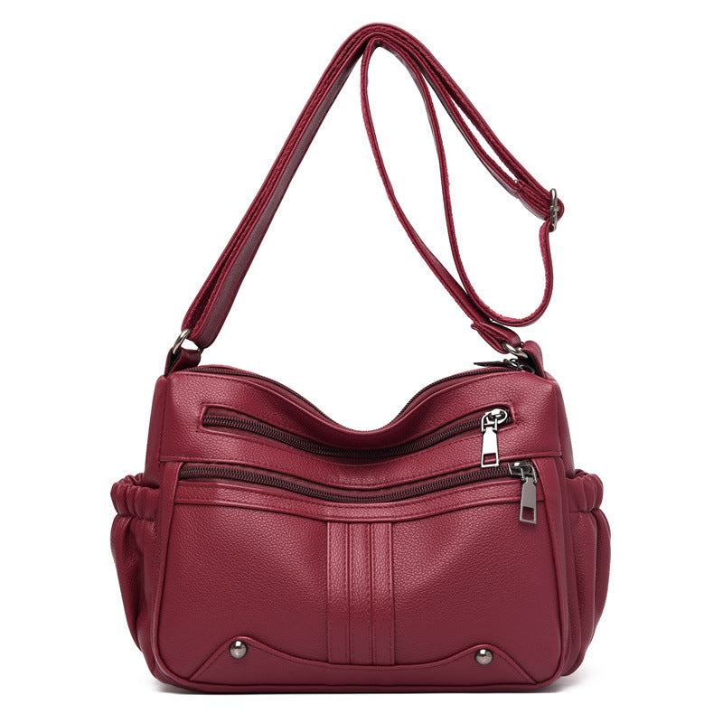 Lightweight PU leather tote bag for women