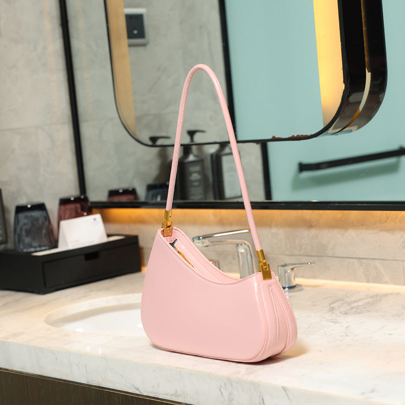 Full color range of oval PU underarm handbags
