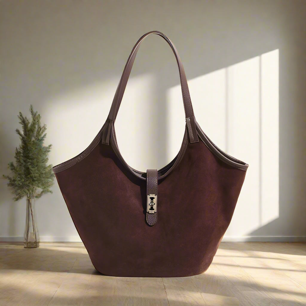 Structured retro handbag with matte finish