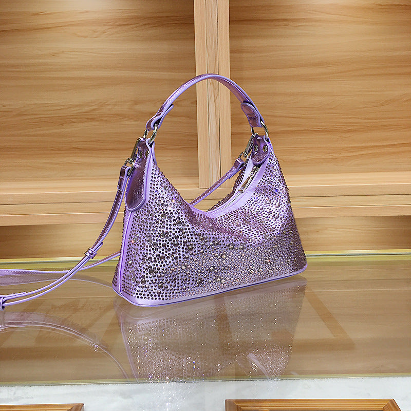 Gold rhinestone tote shown as part of premium gift set