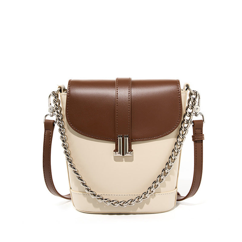 Close-up of stitching and genuine leather texture