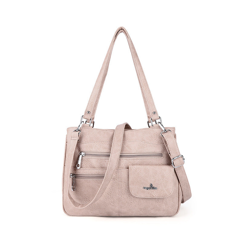 PU leather tote ideal for work, travel, or errands