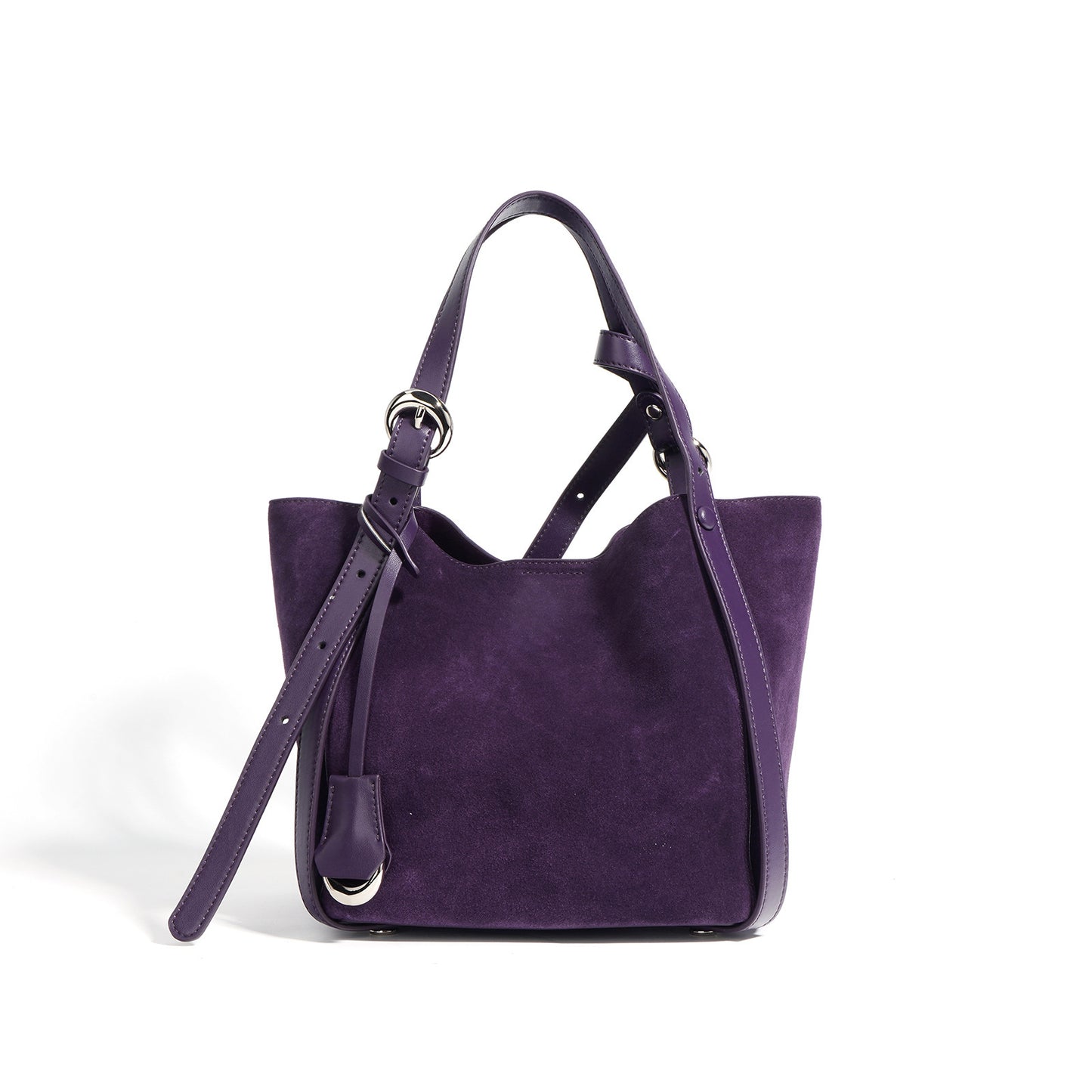 Large vegetable basket-style leather tote