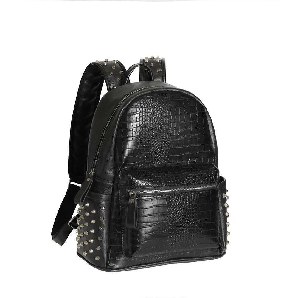Water-resistant PU leather laptop bag for men