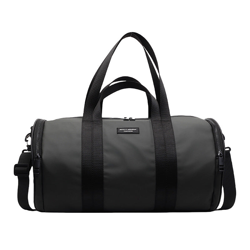 Woman carrying waterproof Oxford travel handbag