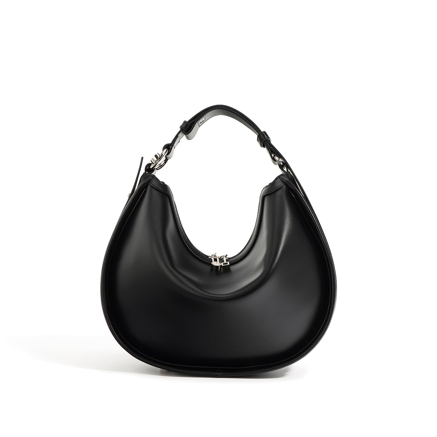 Elegant cowhide leather shoulder bag for women