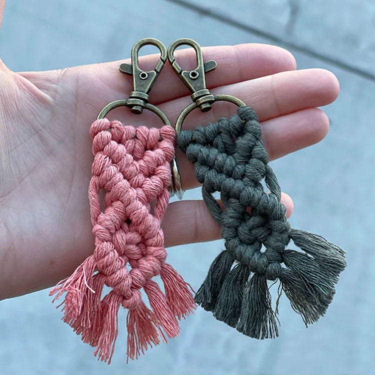 Boho-style bag charm for women