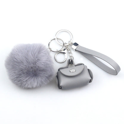 Colorful leather pendant for key holders