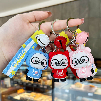 Cute panda sweater keychain bag pendant