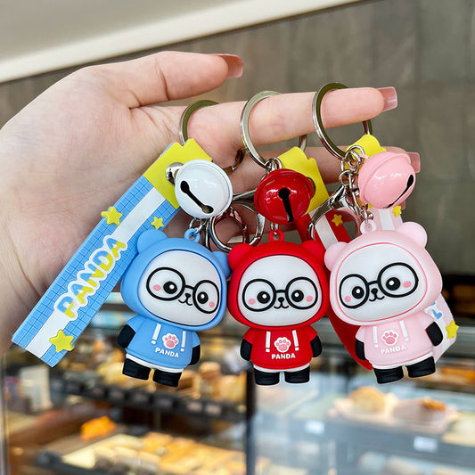 Cute panda sweater keychain bag pendant
