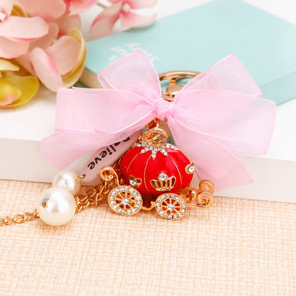 Decorative keychain for purses and bags