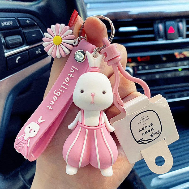 Eco-friendly PVC animal bag charm