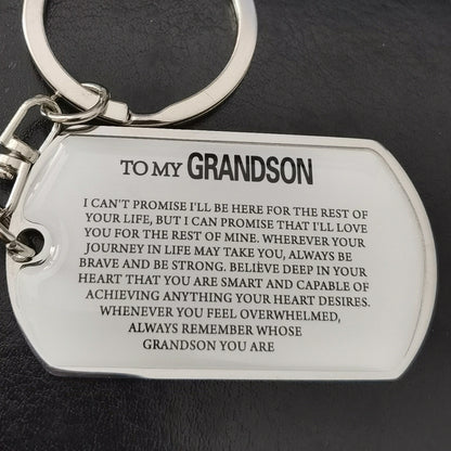 Keychain with engraved message
